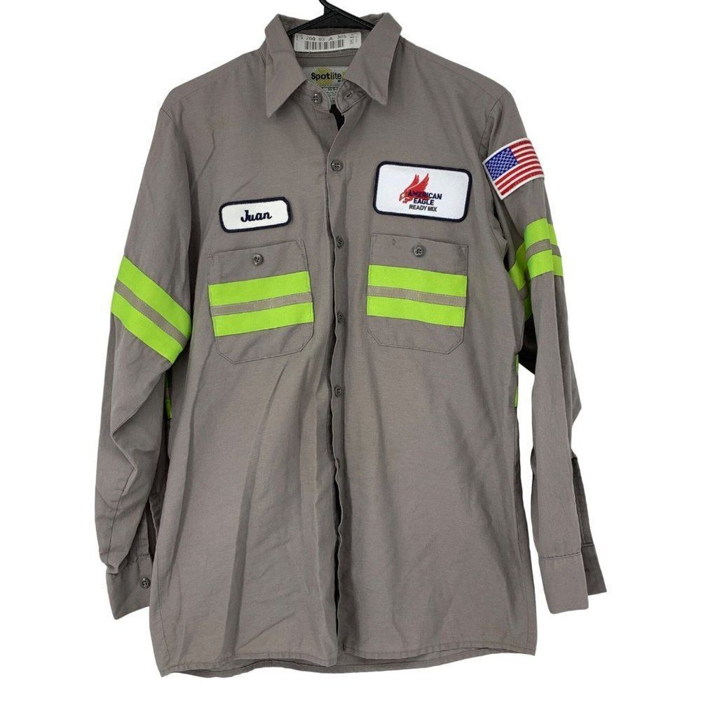 Mens Spotlite LX Reflective Uniform Shirt Neon Size Small GUC 3520 safety